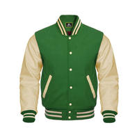 Veste universitaire personnalisée pour homme, veste en laine avec manches en cuir PU, broderies, patchs, veste bomber streetwear pour la mode