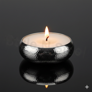 Bougeoir lumineux en acier inoxydable T-Light Bougeoir en métal - Product Image 1