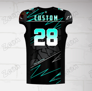 Maillot de football américain personnalisé vert pour équipe, idéal pour l'entraînement et les matchs – Vente en gros - Product Image 2
