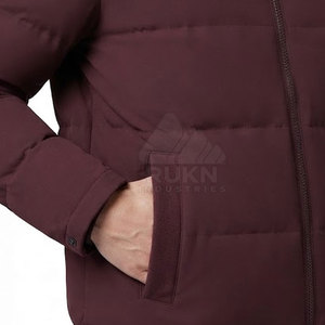 Trendy Men Waterproof Lightweight <b>Bench</b> <b>Coat</b> Hooded Winter Padded Full Front Zipper Warm Outdoor Long Custom Wholesale Clothing - Product Image 6