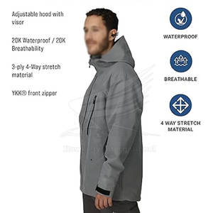 Chaqueta de Invierno con Capucha para Hombre, Estilo Urbano, Transpirable, con Logotipo Personalizado, de Poliéster de Alta Calidad - Product Image 2