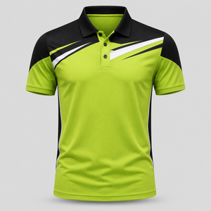 Custom Men's Black <b>Orange</b> Striped for Shirt Short Sleeve Quick Dry Knitted Sporty Casual Design Heat Transfer 100% Polyester - Product Image 4