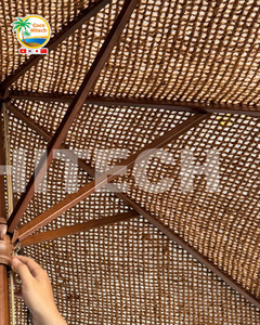 Parasol de plage et de jardin COCO HITECH en fibre de coco naturelle écologique, diamètre 280 cm, fabriqué au Vietnam - Product Image 5