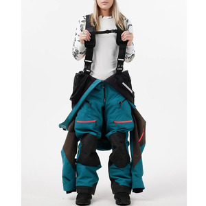 Unisex Ski Snowboard Insulated Zipper Jacket <b>Waterproof</b> Breathable Hooded <b>Overalls</b> Plus Size Color Blocked Design 10,000mm - Product Image 6