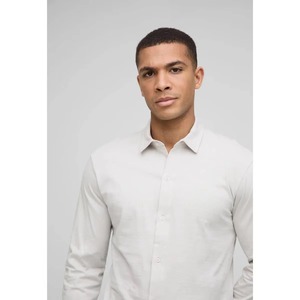 Chemise Homme Grande Taille XL Personnalisée Vintage en Sergé de Cowboy Tricoté Teint en Fil à Manches Longues Col Montant Simple Boutonnage Décontractée Été Automne - Product Image 5