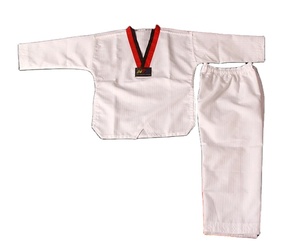 Traje de Taekwondo para Hombres, Mujeres y Niños, Traje de Karate de Algodón y Poliéster, Uniformes de Taekwondo blancos TKD, Conjunto WTF Karate Judo Taekwondo Dobok - Product Image 1