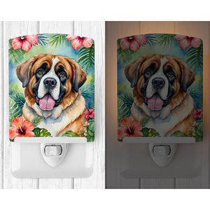 Lámpara Nocturna de Cerámica Certificada Saint Bernard Luau, Compacta, 6x4x3, Multicolor, Modelo D0100HAQ6YW, para Dormitorio, Baño, Guardería, Pasillo - Product Image 2