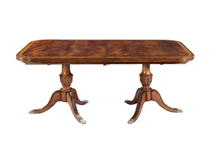 Mesa de Comedor con Dos Pedestales en Caoba - Product Image 6