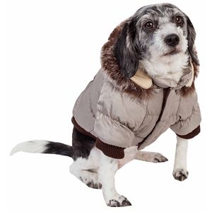 Cappotto Parka Metallico alla Moda per Animali Domestici, Abbigliamento Elegante per Animali - Product Image 2