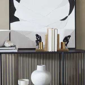 Premium Handmade Stone Bookend Modern Eco-Friendly <b>Wall</b> Mount Home Office <b>Desk</b> Organizer Zahid Exports - Product Image 2