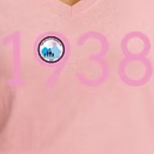 Camiseta Gráfica Rosa con Cuello en V para Mujer, Estilo Casual, Urbano, Cómodo, Suave, Ropa de Moda para Uso Diario - Product Image 2