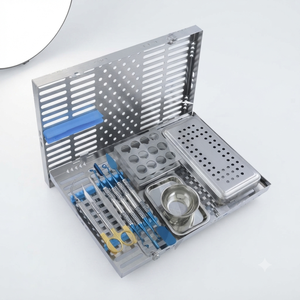 ชุดอุปกรณ์ผ่าตัดฝังเกล็ดเลือดพร้อมถาดสแตนเลสและชุดเครื่องมือ - Product Image 2