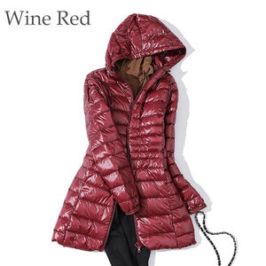 Women's Long Waterproof Eco-Friendly Memory Fabric Reversible Parka Jacket Zipper Closure Hood Winter Puffer Coat Plus Size - Product Image 6