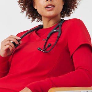 Custom Logo <b>Nurse</b> Hospital Under <b>Shirt</b> Breathable Slim Fit Round Neck Long Sleeve <b>T</b> <b>Shirts</b> Scrub High Quality Uniforms - Product Image 5