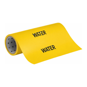 Marcador de Tuberías Flexible en Rollo para Identificación de Líneas de Agua en Interiores y Exteriores de Brady - Product Image 3