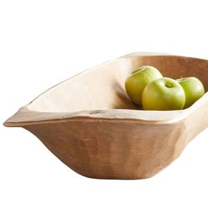 Juego de cuencos para servir de madera Natural pulida de alta calidad, Material de PC desechable eco-sostenible para uso en el hogar, Hotel, restaurante - Product Image 1