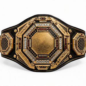 Ceinture de championnat unisexe personnalisée en quartz rose pour équipes, lutte, boxe, MMA, avec plaques métalliques, logo personnalisé, OEM, 2,2 m, 50 mm, droite - Product Image 3