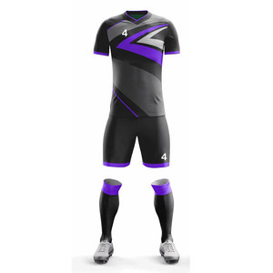 Football Uniform with Digital Print Customized Short Sleeve Matching Shorts Practice Wear Team Wear Club Uniform <b>Soccer</b> Suit - Product Image 2