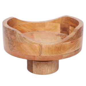 Cuenco Decorativo de Madera Hecho a Mano SB-028 |   Decoración para el Hogar de Madera Natural |   Aqdus Saleem - Product Image 1
