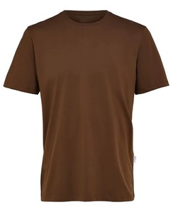 T-shirt à manches courtes pour homme de qualité supérieure à prix bas, col rond, coupe classique, couleur unie, décontracté, polyester/coton, séchage rapide, respirant - Product Image 2