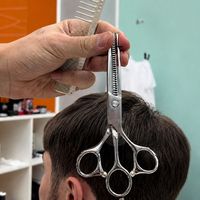 Ciseaux de coiffure professionnels de qualité supérieure pour texturiser et affiner les cheveux, 32 dents, acier inoxydable 440C, pour droitiers, manche long