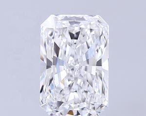 Diamante Cultivado en Laboratorio CVD, Corte Radiante, 2.57 Quilates, Claridad VVS2, Color E, Certificado IGI, para Anillo de Compromiso Personalizado - Product Image 1