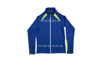 Chaqueta Deportiva Ligera Azul y Amarilla con Cierre, para Correr, Entrenamiento, con Logotipo Personalizado - Product Image 1