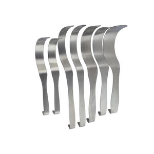 Retractor de mango plano con hoja curva flexible de acero inoxidable, instrumento quirúrgico abdominal, herramienta médica para cirugía general - Product Image 6