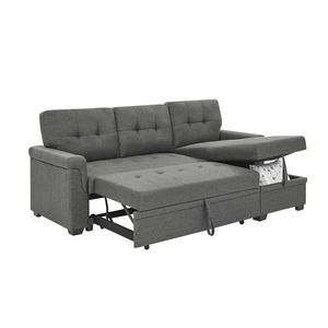 Divano Letto Estraibile Imbottito 86 Pollici - Product Image 3