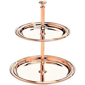 Modern Design Metal Cake Snacks Serving Stand 2 Tier Silver Plated Round Cake Stand For Wedding Party Dessert Display On Sale - Product Image 2