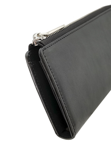 Castello Men's Women's Unisex <b>Wallet</b> Genuine Cowhide Soft Leather L-Zipper Polyester Stylish <b>Long</b> Design-Best Price - Product Image 3