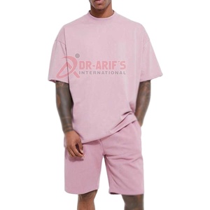Conjunto de Camiseta y Pantalón Corto de Verano para Hombre, de Alta Calidad, Unisex, Informal, Transpirable, Cómodo, 100% Algodón, Personalizable, 180 GSM - Product Image 5