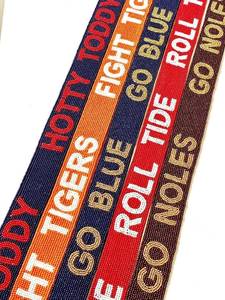 Beaded Gameday Purse Strap, College Team <b>Spirit</b>, Custom Colors - Product Image 2