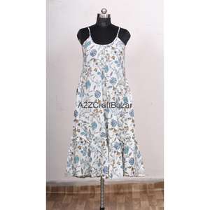 Robe moulante mi-longue pour femme, magnifique, écologique, tricotée, 100% coton pur, à motifs floraux, imprimée numériquement, style moderne vintage - Product Image 1