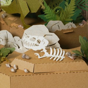 [4] ลมปินเนอร์ 3D ตุ๊กตาปริศนาไดโนเสาร์โลกกระดาษรุ่นขนาดเล็ก DIY Kit - Product Image 4