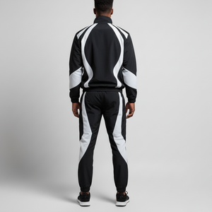 Men's Polyester Nylon Windbreaker Tracksuit <b>Zip</b> <b>Up</b> Two Piece Short Set Sportswear Sweat Suit - Product Image 5