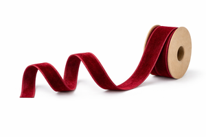 ริบบิ้นกำมะหยี่เนื้อนุ่มแบบทอ ขนาด 8 มม. ยี่ห้อเนลกามัล อินดัสทรีส์  ทนต่อการหดตัวด้านเดียว ผลิตจากโพลีเอสเตอร์ 100% สำหรับตกแต่งและห่อของขวัญ - Product Image 4