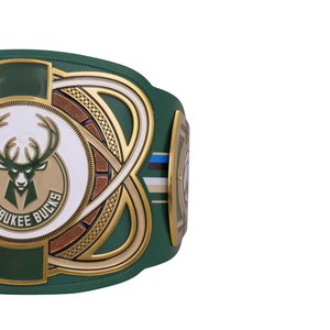 เข็มขัดแชมป์ทีมมิลวอกี บัคส์ แบบปรับแต่งได้ เข็มขัดบาสเกตบอลและมวยปล้ำคุณภาพสูง เข็มขัดแชมป์กีฬาสำหรับนักสะสมและแฟนๆ - Product Image 6