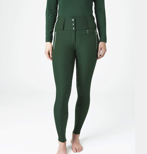 Leggings d'équitation pour femmes, taille haute, avec grip en silicone, extensibles, confortables, pour l'entraînement et l'équitation - Product Image 1
