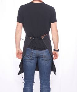 Tablier professionnel en toile cirée durable avec fermeture éclair, réglable à porter en croix sur le dos, pour chef, barista, barbier, charpentier, porte-outils LCA-0074 - Product Image 4