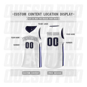 Maillot de basket-ball entièrement personnalisé par sublimation, uniforme de sport d'équipe pour enfants, jeunes et adultes avec broderie, vêtements de sport - Product Image 3