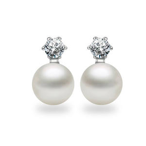 Perle d'eau douce grise et blanche 6-7 mm, perle de Mantou propre et bien tempérée avec six griffes, bijoux pour femmes - Product Image 2