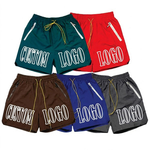 Fabricación de Ropa Personalizada, Pantalones Cortos de Verano para Hombre, 100% Nailon Poliéster, Secado Rápido, con Bolsillos, para Correr, Gimnasio, Fitness, Casuales - Product Image 1