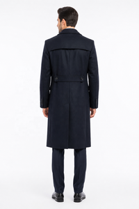 Uniformes d'aviation personnalisés à manches longues pour pilotes et personnel de cabine |   Uniformes d'aviation OEM ODM |   Ensemble de manteaux d'hiver pour hommes, style steward de l'air - Product Image 4