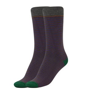 Calcetines de Algodón con Diseño de Rayas, 1 Par, Calcetines Casuales para Mujer - Product Image 6