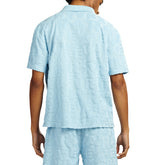 เสื้อโปโลผู้ชายสีฟ้าอ่อน แขนสั้น ทรงปกติ ผ้าถัก สีพื้น สไตล์ลำลอง ผลิตโดย OEM พรีเมียม รับผลิตตามแบบ OEM/ODM - Product Image 4
