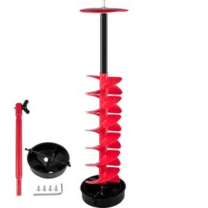 Trapano per Ghiaccio in Nylon da 6 Pollici di Diametro con Punta da 39 Pollici e Asta di Prolunga da 11,8 Pollici, Attrezzi e Accessori per la Pesca - Product Image 4