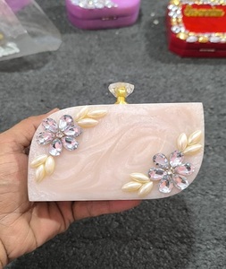 Resin Ladies Stones Bags <b>Funky</b> Clutch Bag Women Ladies Clutch Resin Bags PURSE Clutch Purse - Product Image 1
