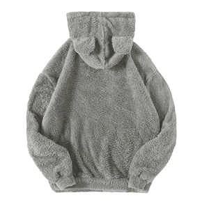 Sweat à capuche personnalisé en polaire Sherpa pour hommes et femmes, doux, chaud, en peluche, pour l'hiver, décontracté, mode, vêtements d'extérieur, fournisseur - Product Image 2