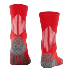 <b>Men's</b> Red Ankle <b>Socks</b> Knitted Breathable Polyester Spandex Sports <b>Socks</b> Summer Regular Style Solid Color - Product Image 2